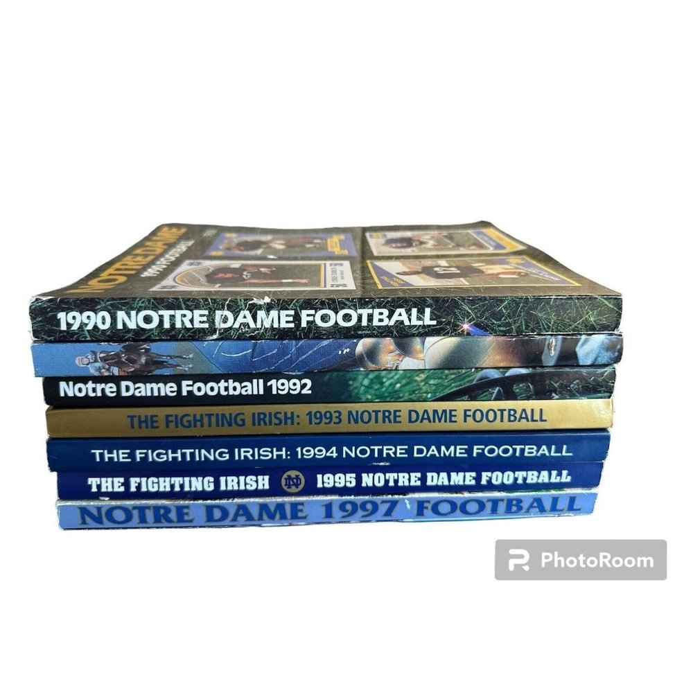 Notre Dame Football‎ Media Guides Lot 1990-1997 Missing 1996